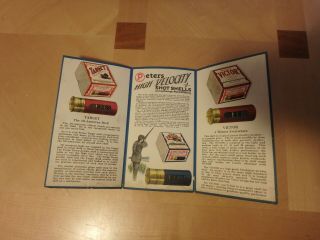 Vintage 1920 - 30 ' s Peters Cartridge Co Ammunition Advertising Broacher 3