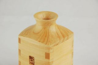 Guinomi Tokkuri Hinoki Japanese wooden cypress Hinoki Sake cup &bottle set of 3 2