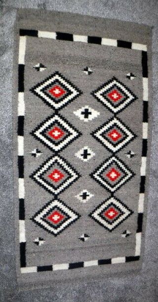 Navajo Rug,  VG,  Mexican?,  Runner Type,  Good Color 4 2