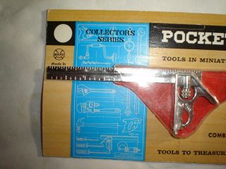 MARX Pocketools Combination Square Pocket Tools Vintage Miniature Toy Tool 3
