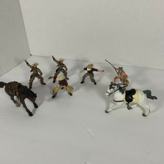 Papo Wild West Action Figures Cowboys Indian Horses 3 Inch