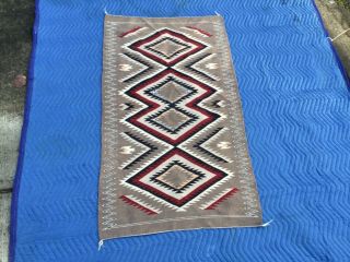 Vintage Navajo Rug 50.  5” X 29”