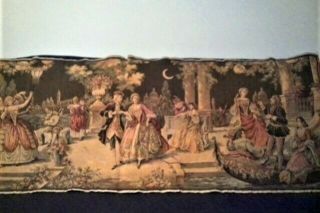 Vintage Art Tapestry " Carnivale In Venice Scene "