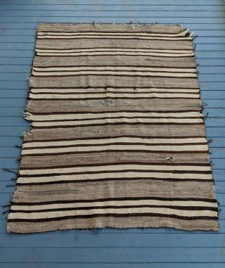 Navajo Banded Chinle Transitional Blanket/rug 1880s