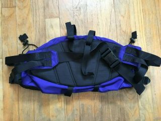 The North Face Lumbar Pack Vintage Blue Waist Bag 2 bottle 90s Hiking Fanny pack 3