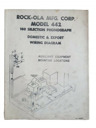 Rock - Ola Model 442 160 Selection Phonograph Wiring Diagram Schematics