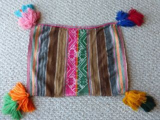 Peruvian Andean Mountain Textile - Aguayo Table Cloth - Unkuña 3