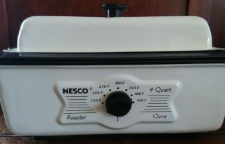 Vintage Nesco By Empire 4 Qt.  Roaster Oven Metal Ware Corp.  -