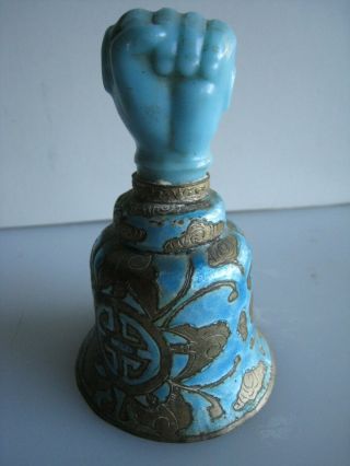 Vintage Old Chinese Porcelain/enamel Bell