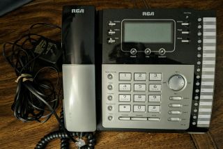 Vintage Rca 4 Line Telefield Business Phone.  Model 25424re1 - A.  S/no.  800090948