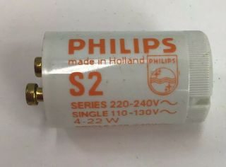 8 Pack Phillips S2 Fluorescent Starter 4 - 22w In Series 4/6/8 Watt Single 240 V