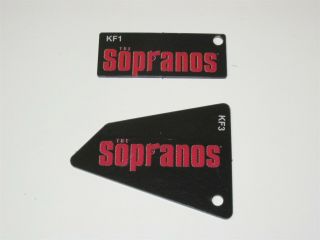 Sopranos Pinball Promo Key Chain Plastic Set