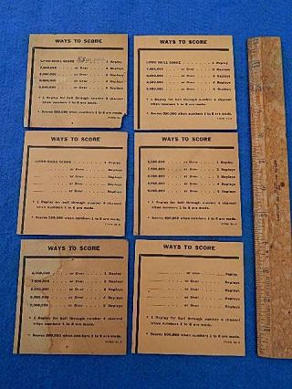 1949 Williams St.  Louis Award Cards - - 6 Different Cards