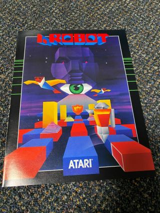 1984 Atari I Robot Factory 4 Page Fold Out Flyer Uncirculated