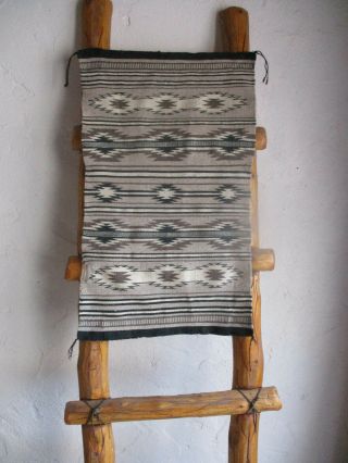 Authentic Small Chinle Natural Dye Navajo Textile Older Rug 2