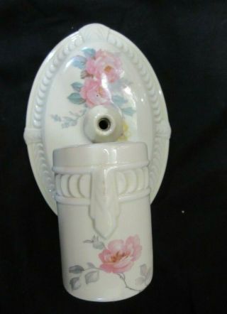 Vintage Porcelain Floral Wall Light Sconce Lamp Vanity with socket availability 2