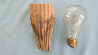 1915 Patent Date General Electric Co.  Light Bulb In Paper Sleeve -