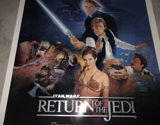 Star Wars: Episode Vi Return Of The Jedi Poster Rare Vintage 1983