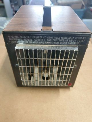 Big Heat 6200 Deluxe Portable Electric Space Heater 1200 Watts Vintage