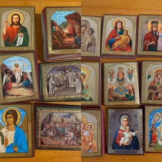 Russian Christian Icons Bulk Of 75 Icons 15 Types 5 Each Type