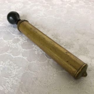 Vintage Coleman 7 Inch Brass Hand Pump For Lanterns,  Stoves,  Irons Etc.