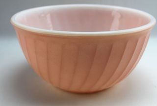 Vintage Fire King Pink Mixing Serving Bowl Swirl Bowl
