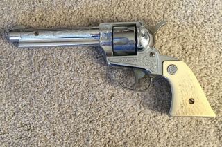 Vintage Nichols Stallion 38 Diecast Six - Shooter Toy Cap Gun
