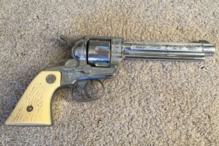 Vintage NICHOLS STALLION 38 Diecast Six - Shooter Toy Cap Gun 2