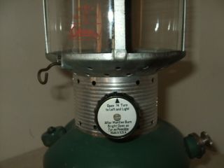 Vintage Green Coleman Lantern Model 228 F 1970 With accessory safe 3