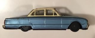 Vintage Cragstan/yonezawa Tin Litho Friction Ford Falcon W/wipers—as Is