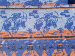 Beacon Style Camp Blanket with Indians and bison on it 3