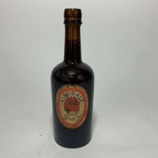 Vintage Collectable Beer Bottle - King 