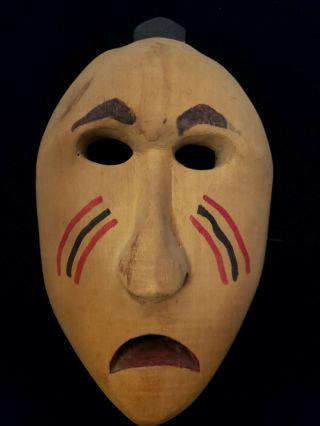 Handmade Eastern Band Cherokee Mask Wood Carved Tribal North Carolina Indian