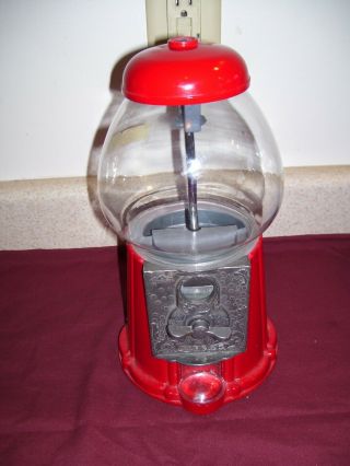 Carousel 1985 Red Gumball Machine No 99 Junior,  Glass Globe,  1742