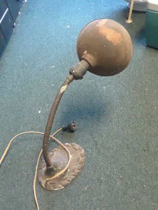 Vintage Metal Desk Lamp Aladdin Mfc Co