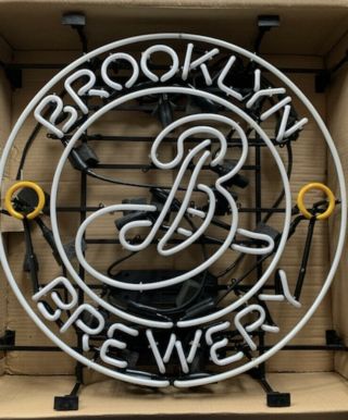 Brooklyn Beer Brewery Neon Light Up Sign Sign Bar Game Room Man Cave Rare 24 "
