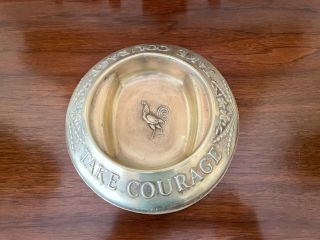 Vintage English Pub “courage” Brewery Advertising Tip Tray Ashtray Coaster