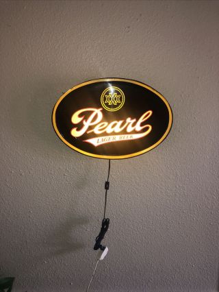Pearl Lager Beer Lighted Sign - San Antonio,  Tx