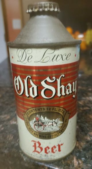 Old Shay Deluxe Cone Top Beer Can /cap