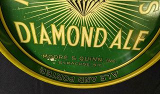 MOORE & QUINN ' S DIAMOND ALE BEER TRAY SYRACUSE YORK NY 2