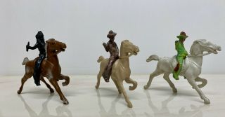 Price Set Of 3 Vintage Hard Plastic Horse & Rider Toys – Horse And Rider