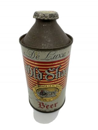 Old Shay Cone Top Beer Can,  Cap Fort Pitt Brewing Co.  Jeanette Pa