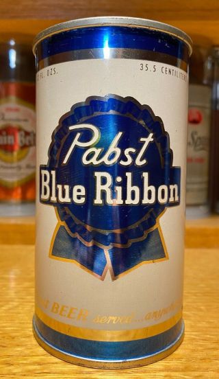 Pabst Blue Ribbon Flat Top Beer Can (blue / Silver Trim) - Usbc 111 - 36 - Sweet