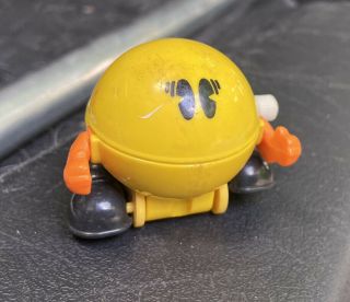 Vintage Tomy Pac - Man Up Walking Toy Video Game Figure ‘80s 1980s