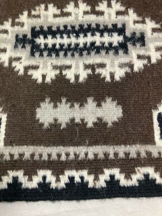 Old Native American Navajo small weaving rug 2