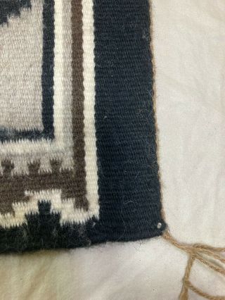 Old Native American Navajo small weaving rug 3
