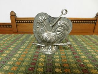 Vintage Rooster Chocolate Mold Made In Germany T.  C.  Weygandt Co.