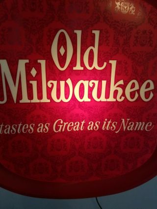 (VTG) 1960s Old Milwaukee Beer light up back bar sign schlitz brew rare 2