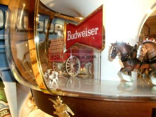 Vintage Budweiser Clydesdale Parade Carousel Rotating Light