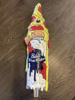 Pabst Blue Ribbon Pbr Art Series Pizza Tap Handle